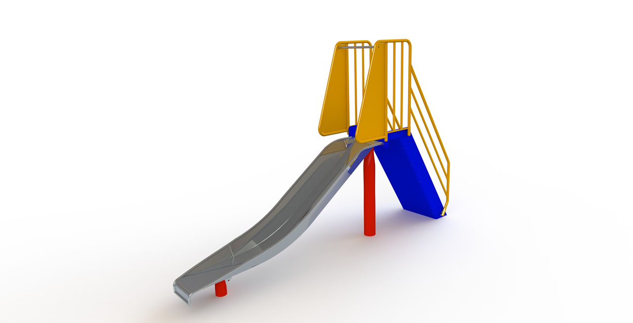 GL Jones Playgrounds - 1.0m High Free-Standing Slide