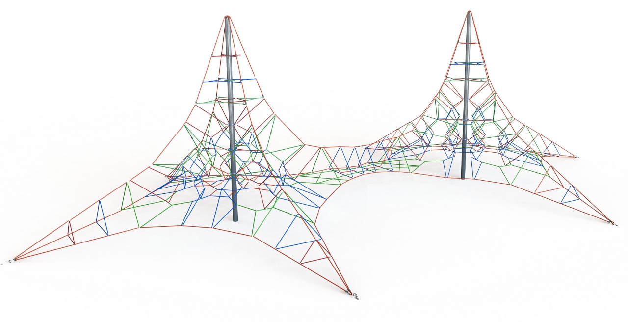 6.0m High Duo Pyramid Net Climber