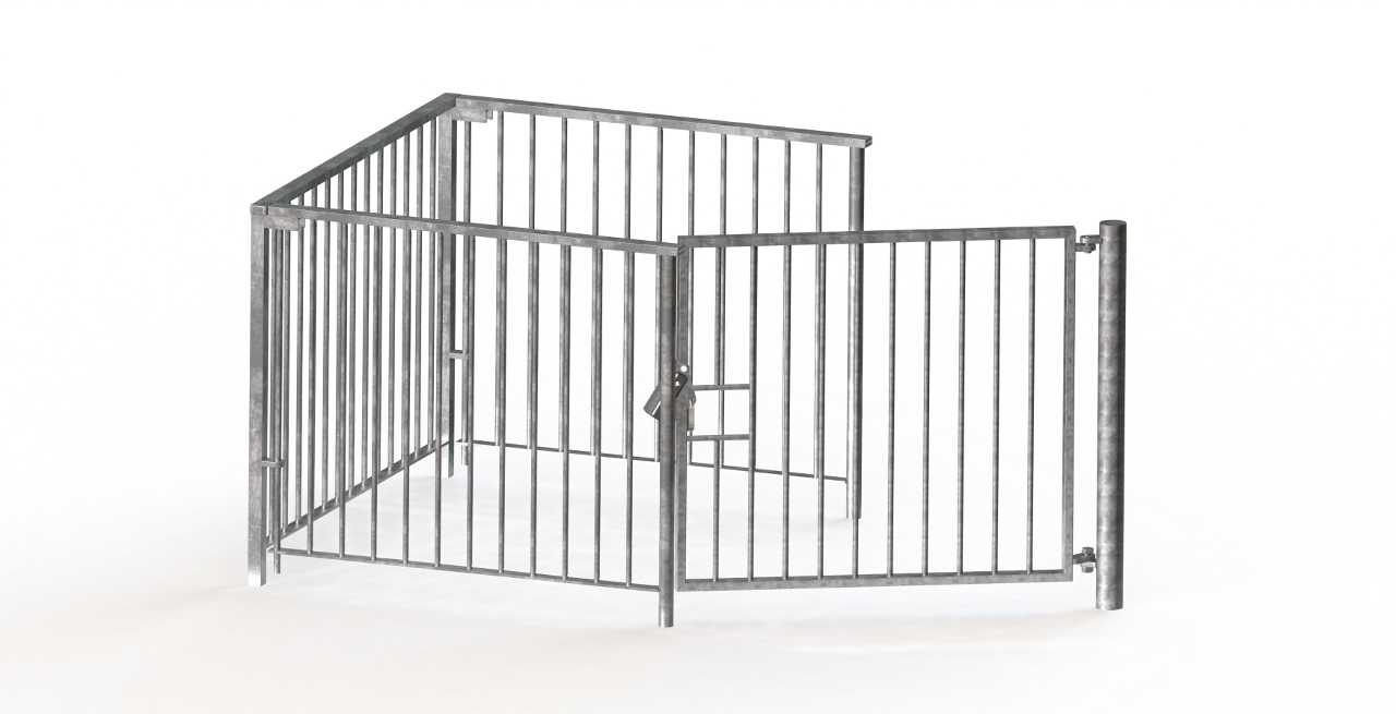 GL Jones Playgrounds - 2.3m Wide Self Closing Kissing Gate with Accessible Padlock